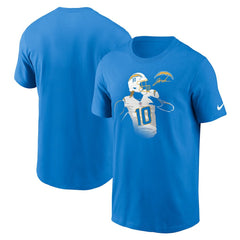 Justin Herbert Los Angeles Chargers Player Graphic T-Shirt - Powder Blue | Nike sale