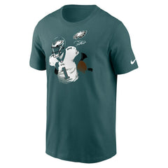 Jalen Hurts Philadelphia Eagles Player Graphic T-Shirt - Midnight Green | Nike sale