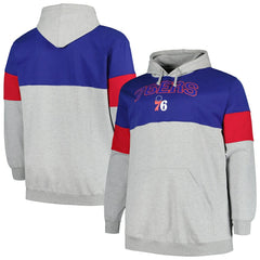 Philadelphia 76ers Big & Tall Pullover Hoodie - Royal/Red | Fanatics cheap