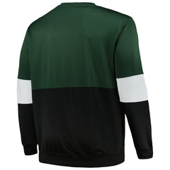 Milwaukee Bucks Big & Tall Split Pullover Sweatshirt - Hunter Green/Black | Fanatics cheap