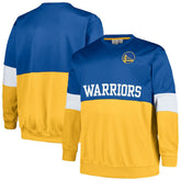Golden State Warriors Big & Tall Split Pullover Sweatshirt sale - Royal/Gold | Fanatics cheap