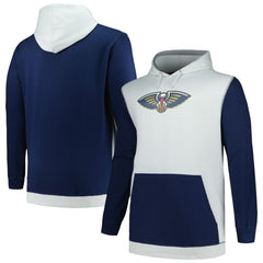 New Orleans Pelicans Big & Tall Primary Arctic Pullover Hoodie - Navy/Silver | Fanatics cheap