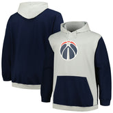 Washington Wizards Big & Tall Primary Arctic Pullover Hoodie - Navy/Silver | Fanatics discount