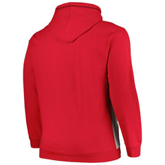 Chicago Bulls Big & Tall Contrast Pieced Stitched Full-Zip Hoodie - Red/Heather Gray | Fanatics on sale