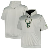 Milwaukee Bucks Big & Tall Logo Pullover Hoodie - Silver | Fanatics on sale
