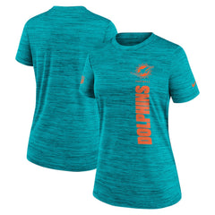Miami Dolphins Women's Sideline Velocity Dri-FIT T-Shirt - Aqua | Nike outlet