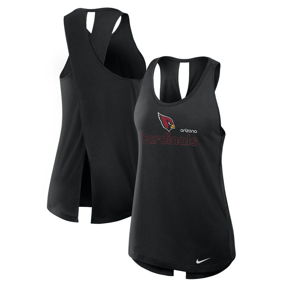 Arizona Cardinals Women's Open-Back Crisscross Dri-FIT Tank Top - Black | Nike outlet