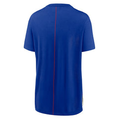 Buffalo Bills Women's Wordmark Tri-Blend T-Shirt - Cream/Royal | Nike on sale