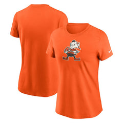 Cleveland Browns Women's Throwback Primary Logo T-Shirt - Orange | Nike outlet
