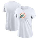 Miami Dolphins Women's Throwback Primary Logo T-Shirt - White | Nike on sale