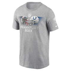 New England Patriots vs. Indianapolis Colts 2023 Frankfurt Game Essential T-Shirt - Heather Gray | Nike online