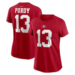 Brock Purdy San Francisco 49ers Women's Player Name & Number T-Shirt - Scarlet | Nike cheap