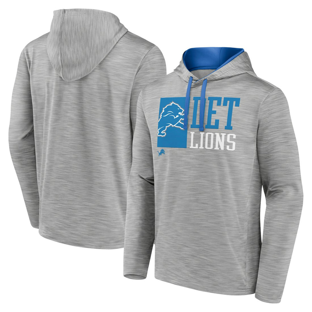 Detroit Lions Never Quit Hoodie - Heather Gray on sale