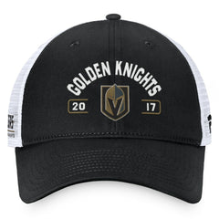 Vegas Golden Knights Fanatics Free Kick Trucker Adjustable Hat Black/White