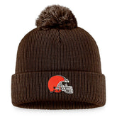 Cleveland Browns Women's Cuffed Knit Hat with Pom - Brown online