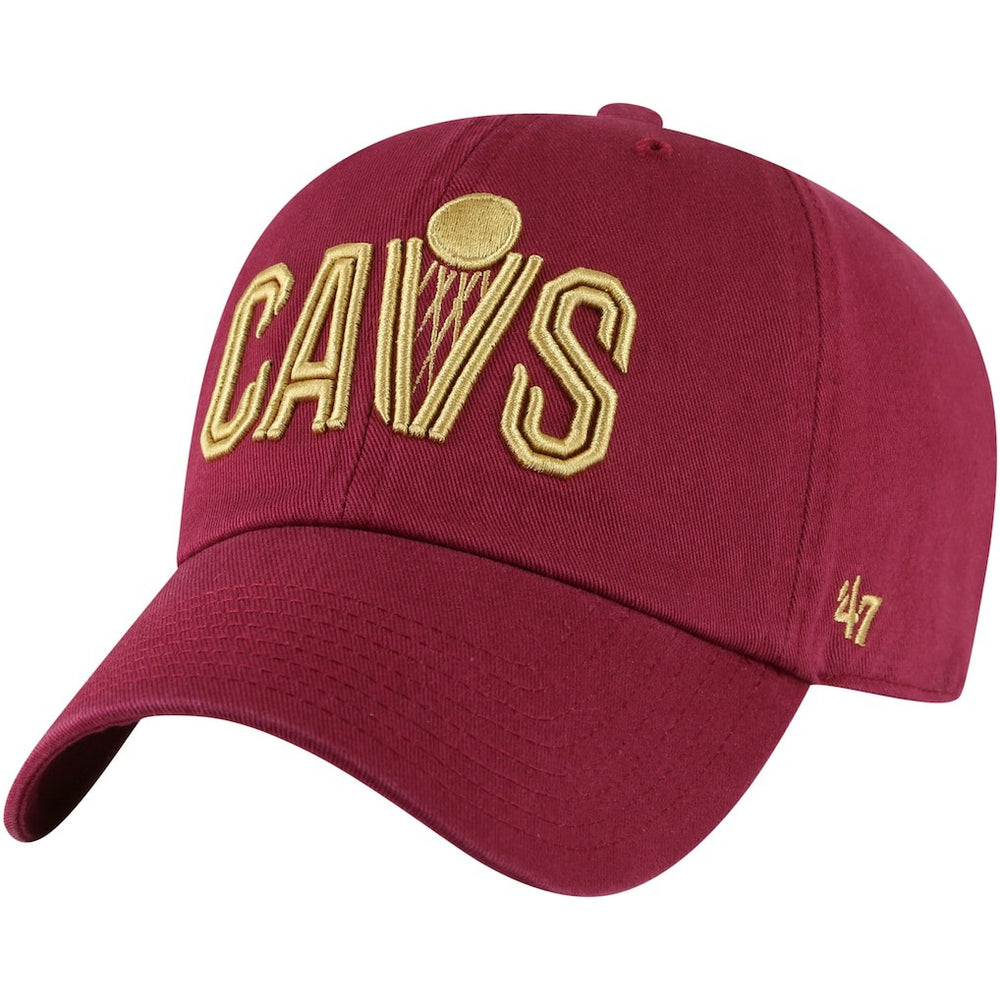 Cleveland Cavaliers '47 Core Wordmark Clean Up Adjustable Hat sale - Wine | 47 brand sale