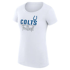 Indianapolis Colts G-III 4Her by Carl Banks Women's Team Graphic Fitted T-Shirt - White online