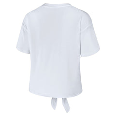Chicago Bulls WEAR by Erin Andrews Women's Tie-Front T-Shirt sale - White sale