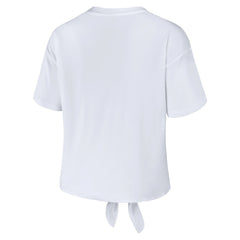 Memphis Grizzlies WEAR by Erin Andrews Women's Tie-Front T-Shirt - White outlet