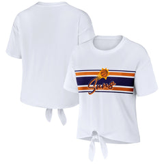 Phoenix Suns WEAR by Erin Andrews Women's Tie-Front T-Shirt - White outlet