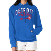 Detroit Pistons G-III 4Her by Carl Banks Women's Filigree Logo Pullover Hoodie - Blue discount