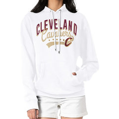 Cleveland Cavaliers G-III 4Her by Carl Banks Women's Filigree Logo Pullover Hoodie - White cheap