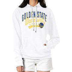 Golden State Warriors G-III 4Her by Carl Banks Women's Filigree Logo Pullover Hoodie - White outlet