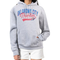 Oklahoma City Thunder G-III 4Her by Carl Banks Women's Filigree Logo Pullover Hoodie - Heather Gray for sale