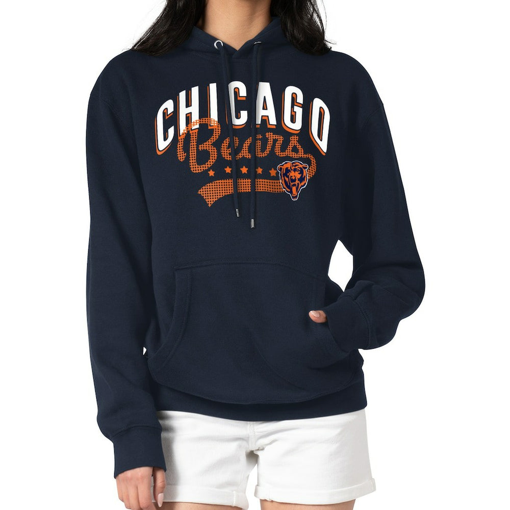 Chicago Bears G-III 4Her by Carl Banks Women's Filigree Logo Pullover Hoodie – Navy outlet