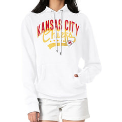 Kansas City Chiefs G-III 4Her by Carl Banks Women's Filigree Logo Pullover Hoodie – White outlet