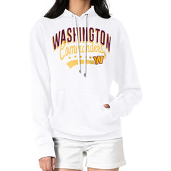 Washington Commanders G-III 4Her by Carl Banks Women's Filigree Logo Pullover Hoodie – White outlet