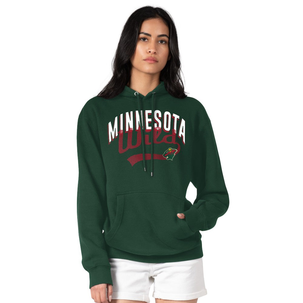 Minnesota Wild G-III 4Her by Carl Banks Women's Filigree Logo Pullover Hoodie – Green