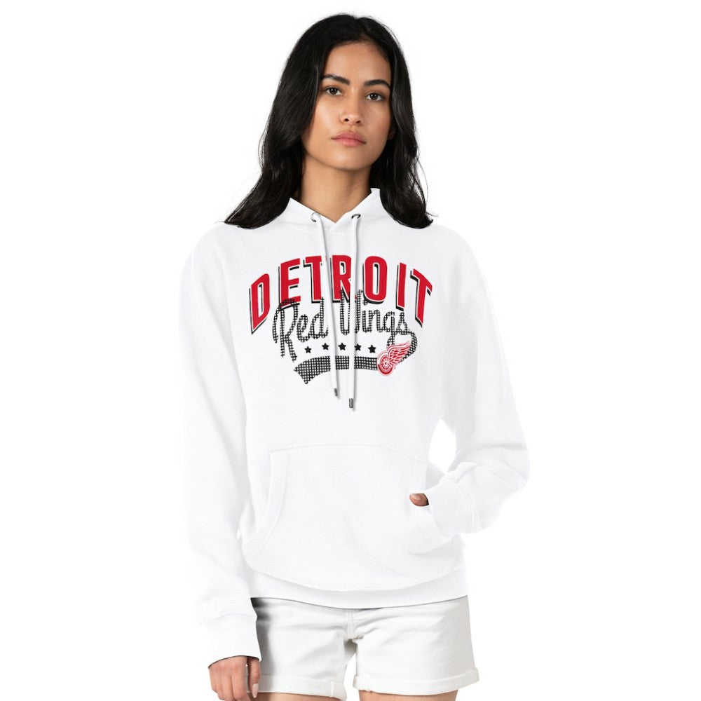 Detroit Red Wings G-III 4Her by Carl Banks Women's Filigree Logo Pullover Hoodie – White