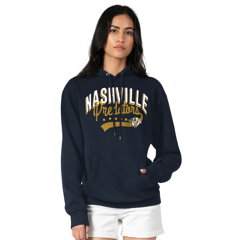 Nashville Predators G-III 4Her by Carl Banks Women's Filigree Logo Pullover Hoodie – Navy