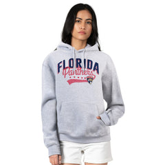 Florida Panthers G-III 4Her by Carl Banks Women's Filigree Logo Pullover Hoodie – Gray