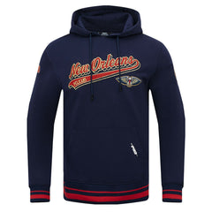 New Orleans Pelicans Pro Standard Script Tail Pullover Hoodie - Navy outlet