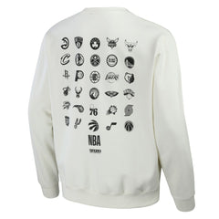 NBA x Staple All Teams Birds of a Feather Crew Sweatshirt - Cream for sale
