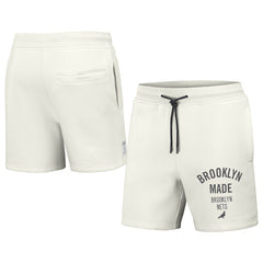 Brooklyn Nets NBA x Staple Heavyweight Fleece Shorts - Cream shop