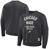 Chicago Bulls NBA x Staple Plush Pullover Sweatshirt - Anthracite on sale