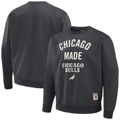 Chicago Bulls NBA x Staple Plush Pullover Sweatshirt - Anthracite on sale
