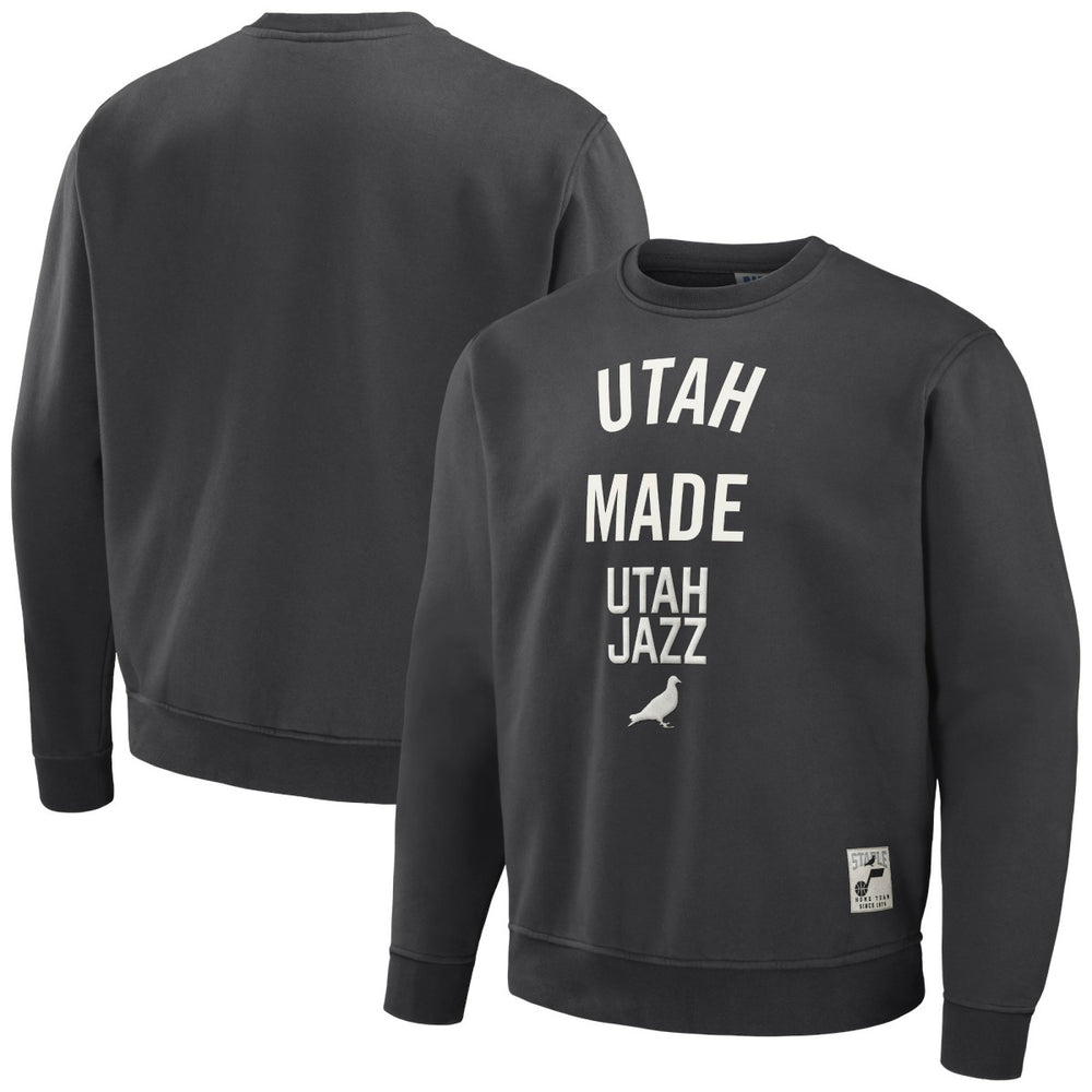 Utah Jazz NBA x Staple Plush Pullover Sweatshirt - Anthracite cheap