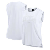 Baltimore Ravens Women's Studio Gym Tank Top - White sale