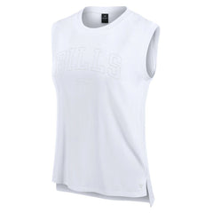 Buffalo Bills Women's Studio Gym Tank Top - White discount