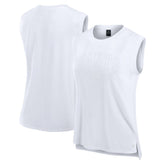 New York Giants Women's Studio Gym Tank Top - White on sale