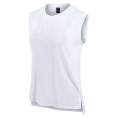 New York Giants Women's Studio Gym Tank Top - White on sale