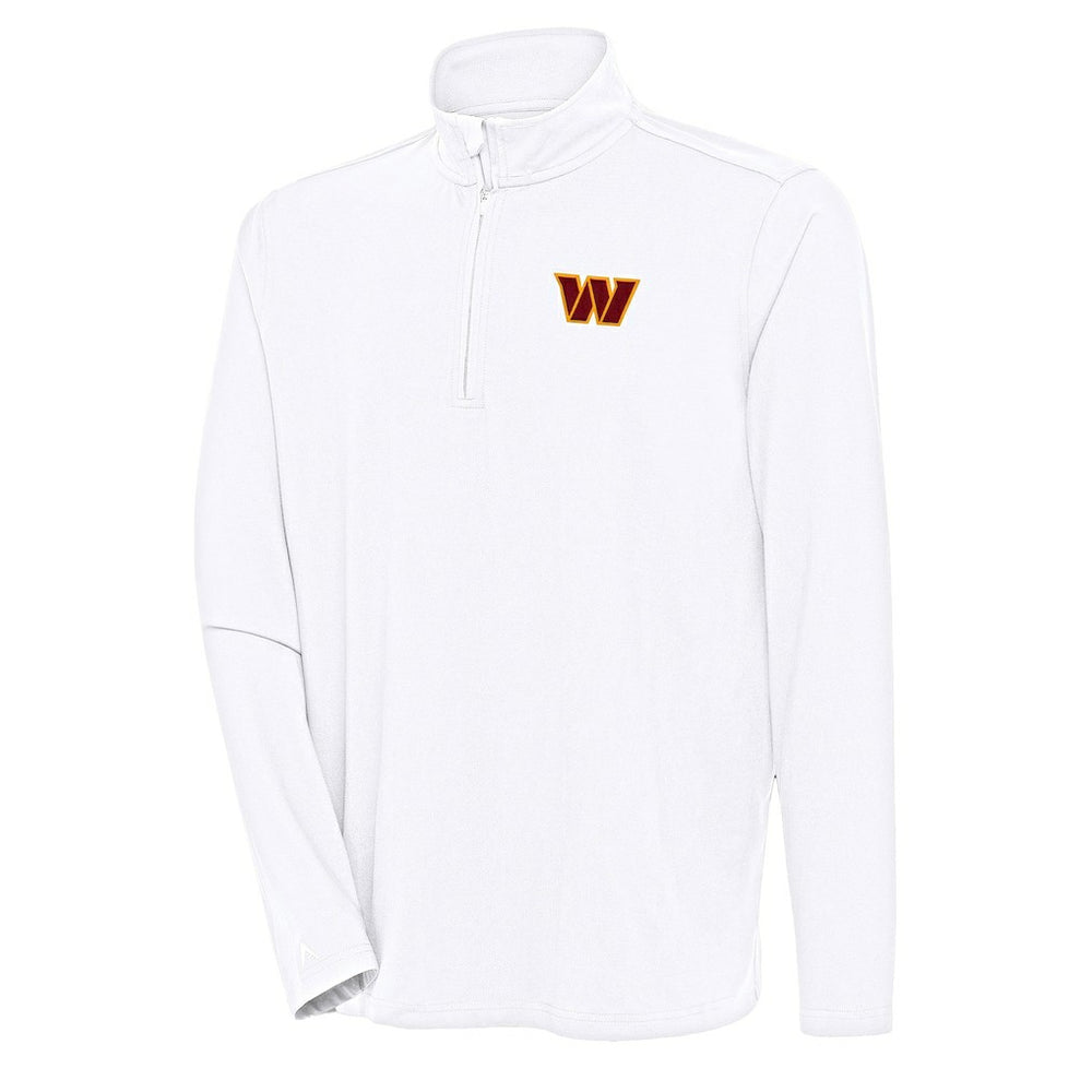 Washington Commanders Antigua Hunk Quarter-Zip Pullover Top - White discount