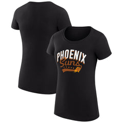Phoenix Suns G-III 4Her by Carl Banks Women's Super-Slim Fit Lightweight Filigree Logo T-Shirt - Black for sale