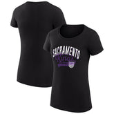 Sacramento Kings G-III 4Her by Carl Banks Women's Super-Slim Fit Lightweight Filigree Logo T-Shirt - Black discount