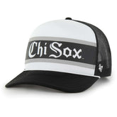 Chicago White Sox Retro Region Foam Trucker Adjustable Hat - Black | 47 brand