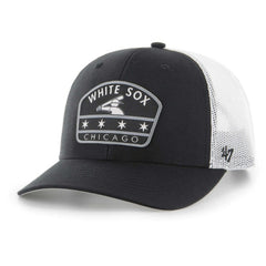 Chicago White Sox Retro Region Patch Trucker Adjustable Hat - Black | 47 brand